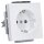 Busch-Jaeger 23 EUCB-84 SCHUKO®-Steckdoseneinsatz Safety+ Shutter  mit Schraubklemmen 2CKA002013A5477 Studioweiß