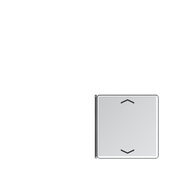 Jung A404TSAPAL14 Taste 4fach, Pfeil (lackiertes Aluminium) Aluminium Serie A
