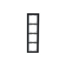 Busch-Jaeger 1724-229 Abdeckrahmen 4-fach Glas Auster...