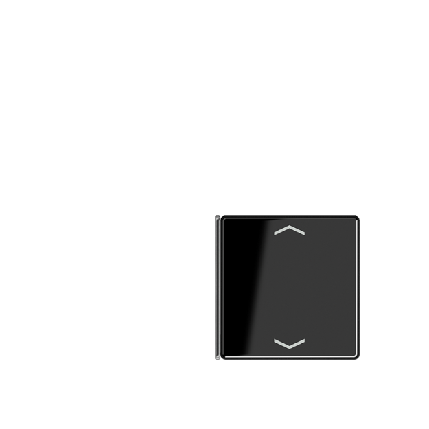 Jung A404TSAPSW14 Taste 4fach, Pfeil Schwarz Serie A