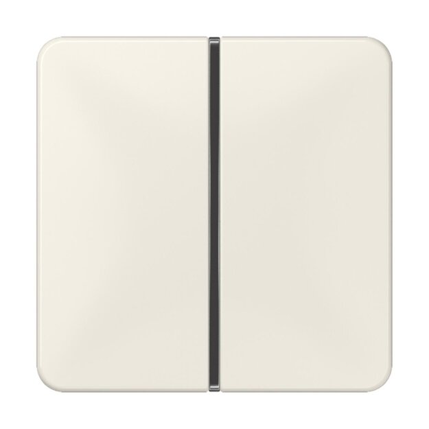 Jung CD401TSA Tastensatz komplett 1fach (Thermoplast bruchsicher) Weiß Serie CD