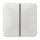 Jung CD401TSALG Tastensatz komplett 1fach (Thermoplast bruchsicher) Lichtgrau Serie CD