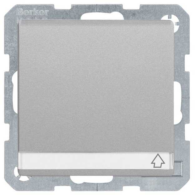 Berker 47526084 Steckdose SCHUKO mit Klappdeckel BSF und erh.BS Q.1/Q.3 Alu samt lackiert