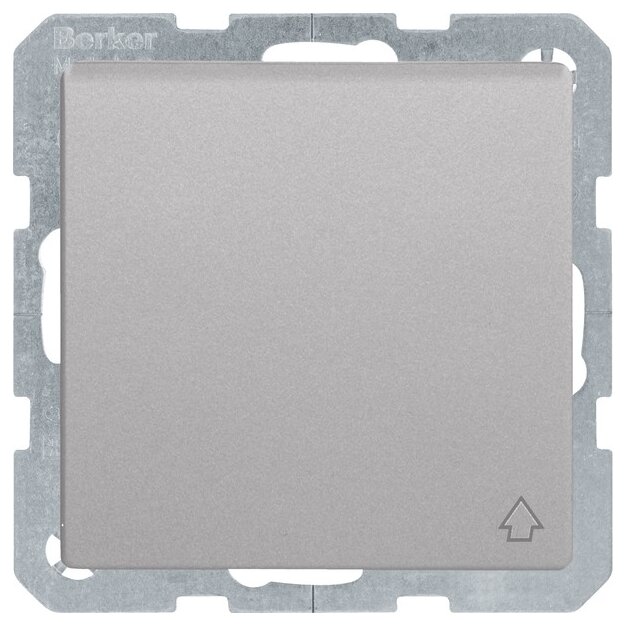 Berker 6768776084 Steckdose mit Schutzkontaktstift und Klappdeckel Q.1/Q.3 Alu samt lackiert