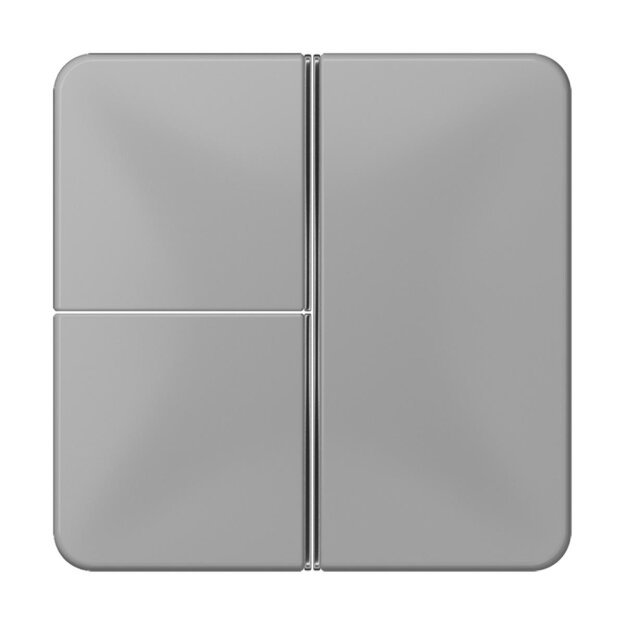 Jung CD403TSAGR Tastensatz komplett 3fach (Thermoplast bruchsicher) Grau Serie CD