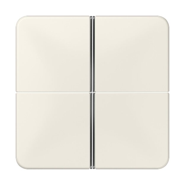 Jung CD404TSA Tastensatz komplett 4fach (Thermoplast bruchsicher) Weiß Serie CD