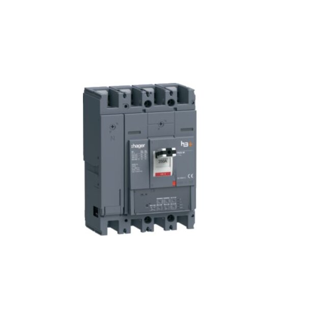Hager HMW251JR Leistungsschalter h3 + P630 LSI 4-polig 4D N0-50-100% 250A 50kA FTC