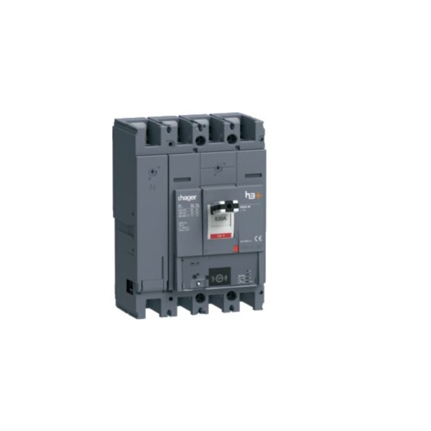 Hager HMW631NR Leistungsschalter h3 + P630 Energy 4-polig 4D N0-50-100% 630A 50kA FTC