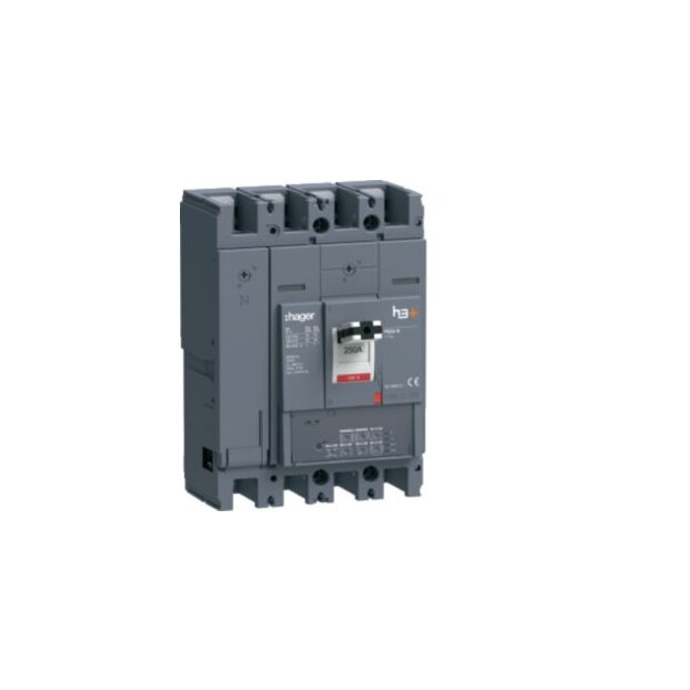 Hager HNW251JR Leistungsschalter h3 + P630 LSI 4-polig 4D N0-50-100% 250A 40kA FTC