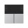 Jung A4093TSAAL KNX Tastensatz f. Komfortregler (lackiertes Aluminium) Aluminium Serie A