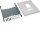 Hager UK42LH34F Baustein universN 600x500mm für Leistungsschalter H3 + P630A 4-polig mit FI