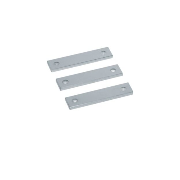 Hager UM40V4 Cu-Schienen univers Wandlerlasche 40x10x170mm verzinnt 3 Stück im Set