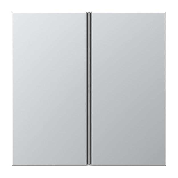 Jung AL2402TSA Tastensatz komplett 2fach (lackiertes Aluminium) Aluminium Serie LS