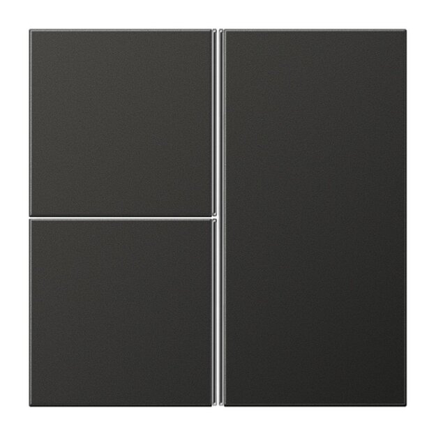 Jung AL2403TSAAN Tastensatz komplett 3fach (lackiertes Aluminium) Anthrazit Serie LS