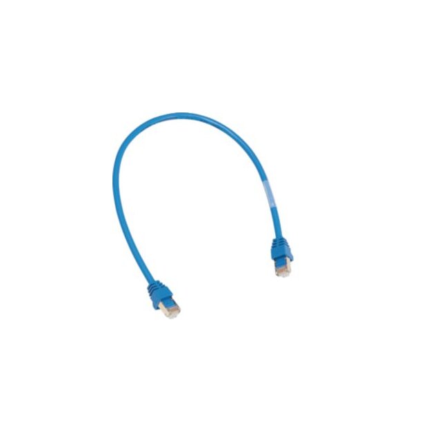 Hager ZZ45WAN040 Patch-Leitung mit 2xRJ45 Stecker für WAN-Anwendung Farbe Blau Länge 400 mm