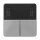 Jung CD4093TSAGR KNX Tastensatz f. Komfortregler (Thermoplast bruchsicher) Grau Serie CD