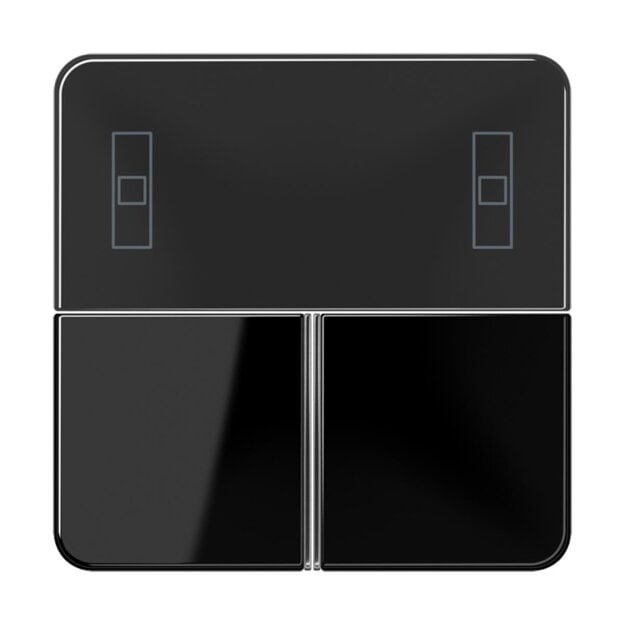 Jung CD4093TSASW KNX Tastensatz f. Komfortregler (Thermoplast bruchsicher) Schwarz Serie CD