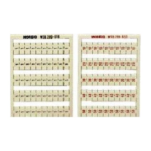 WAGO Kontakttechnik WSB-Bez. S: 1/2 (50X) 209-618