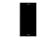 Jung LS402TSAPSW Taste 2fach, Pfeil Schwarz Serie LS