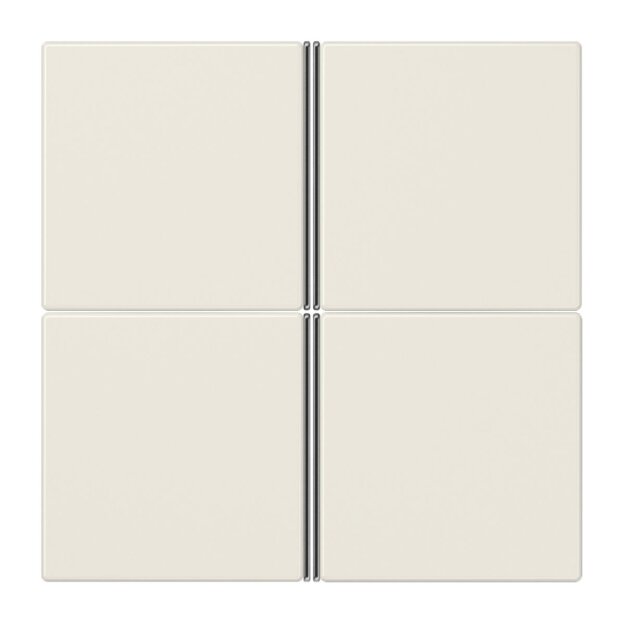 Jung LS404TSA Tastensatz komplett 4fach Weiß Serie LS