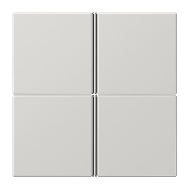 Jung LS404TSALG Tastensatz komplett 4fach Lichtgrau Serie LS