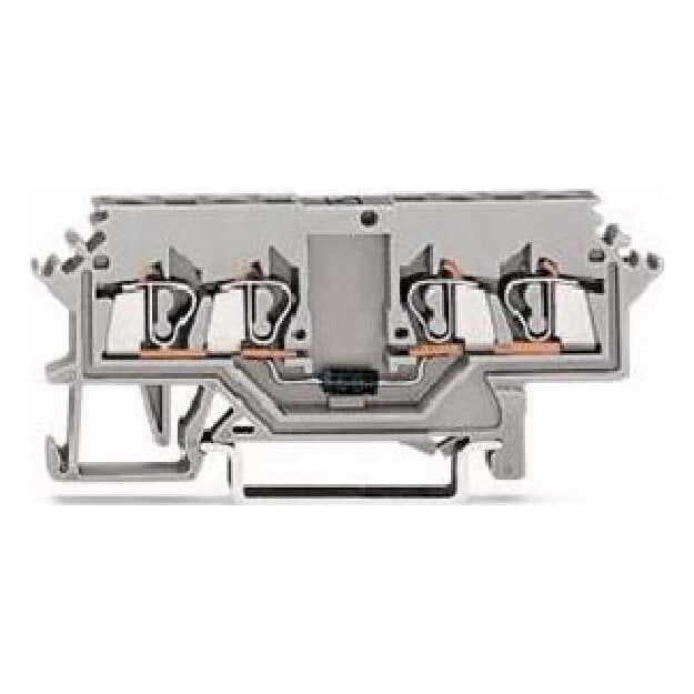 WAGO Kontakttechnik 4-Leiter-Diodenklemme 2,5 280-623/281-411