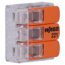 Wago Klemme 221-613 3 Leiter 6qmm transparent