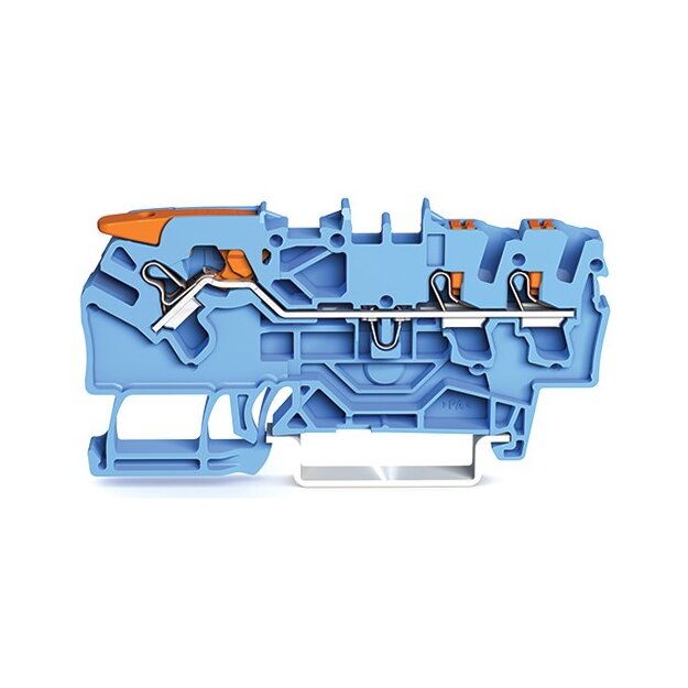 WAGO Kontakttechnik 3-Leiter-Durchgangsklemme 2102-5304