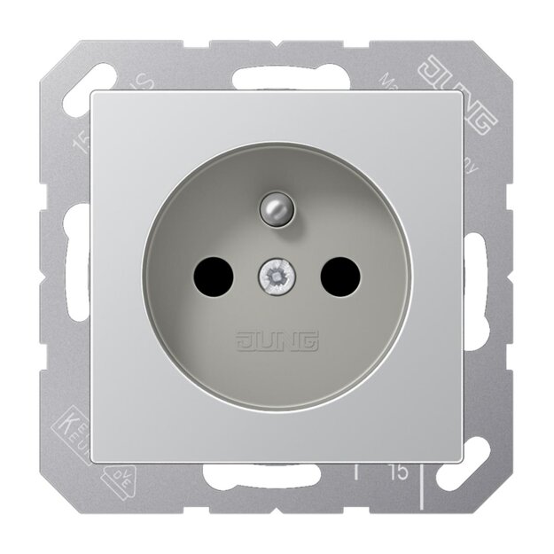 Jung A1521FKIAL Steckdose französisch/belgisches System Aluminium Serie A
