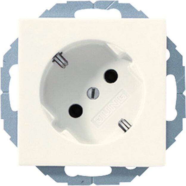 Jung A520-45N SCHUKO-Steckdose 45 Grad Weiß Serie A
