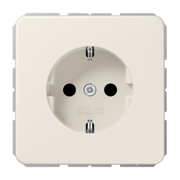 Jung CD1520NBFKI SCHUKO Steckdose erhöhter Berührungsschutz ohne Kralle Weiß Serie CD