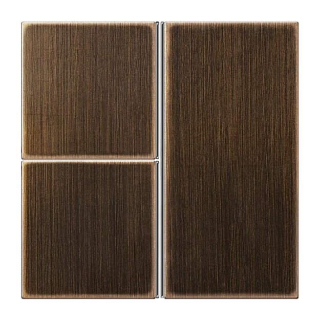 Jung ME2403TSAAT Tastensatz komplett 3fach (Messing) Messing Antik Serie LS