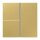 Jung ME2403TSAC Tastensatz komplett 3fach (Messing) Messing Serie LS