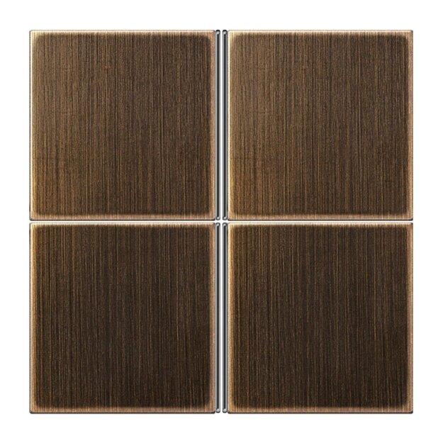 Jung ME2404TSAAT Tastensatz komplett 4fach (Messing) Messing Antik Serie LS