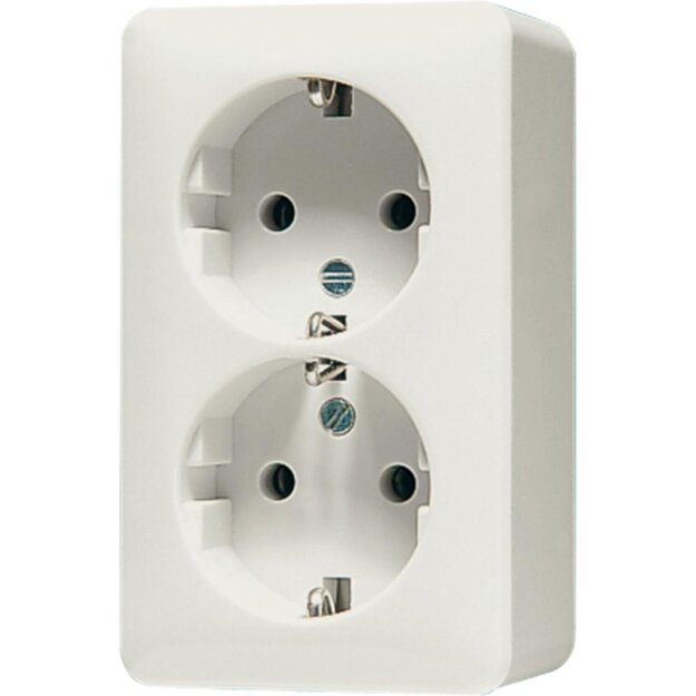 Jung 6022A SCHUKO® Steckdose 47 mm tief Weiß