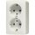 Jung 6022A SCHUKO® Steckdose 47 mm tief Weiß
