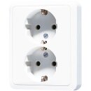 Jung CD5020NWW SCHUKO-Steckdose 2-fach Alpinweiß...