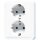 Jung CD5020NWW SCHUKO-Steckdose 2-fach Alpinweiß Serie CD
