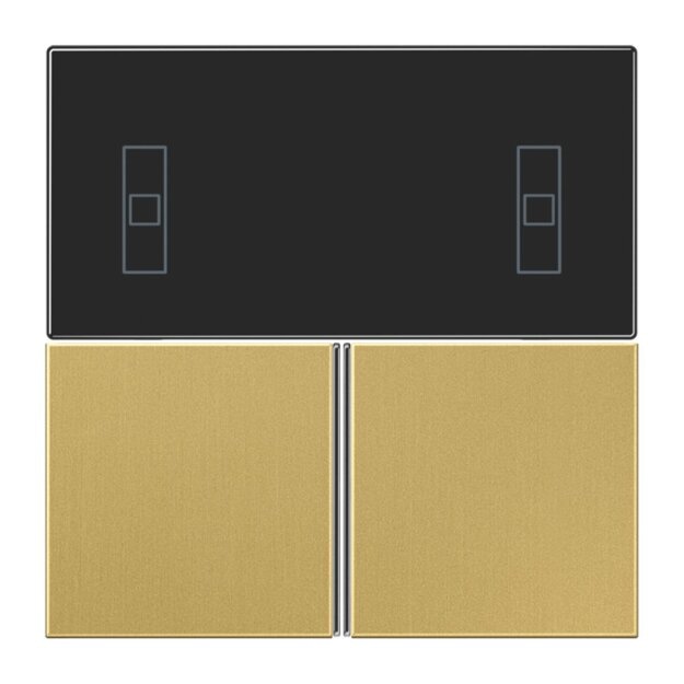 Jung ME4093TSAC KNX Tastensatz f. Komfortregler (Messing) Messing Serie LS