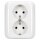 Busch-Jaeger 202 EUJ-214 SCHUKO® Doppelsteckdose (Thermoplast) Alpinweiß Reflex SI 2TKA00003896