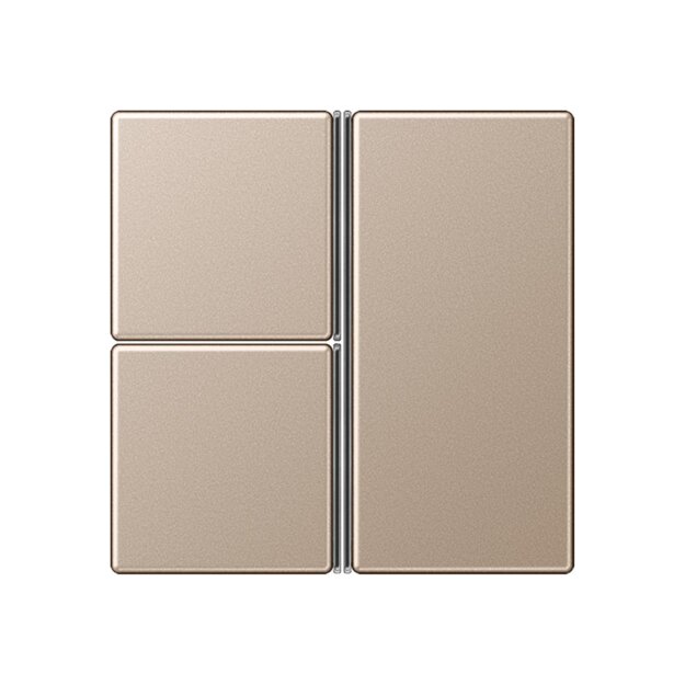 Jung A403TSACH Tastensatz komplett 3fach Champagner Serie A