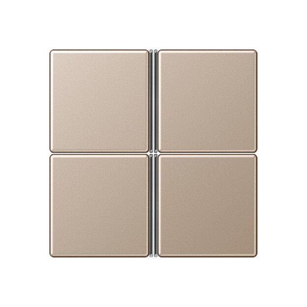 Jung A404TSACH Tastensatz komplett 4fach Champagner Serie A