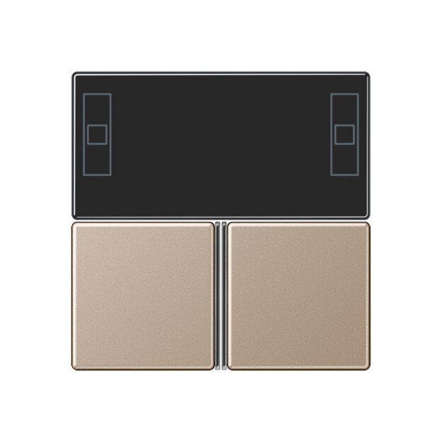 Jung A4093TSACH KNX Tastensatz f. Komfortregler Champagner Serie A