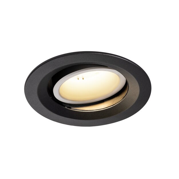 SLV 1003578 NUMINOS® MOVE DL M Indoor LED Deckeneinbauleuchte Schwarz/Weiß 3000K 20° dreh- und schwenkbar