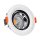SLV 1003594 NUMINOS® MOVE DL M Indoor LED Deckeneinbauleuchte Weiß/Chrom 3000K 40° dreh- und schwenkbar