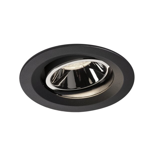 SLV 1003603 NUMINOS® MOVE DL M Indoor LED Deckeneinbauleuchte Schwarz/Chrom 4000K 20° dreh- und schwenkbar