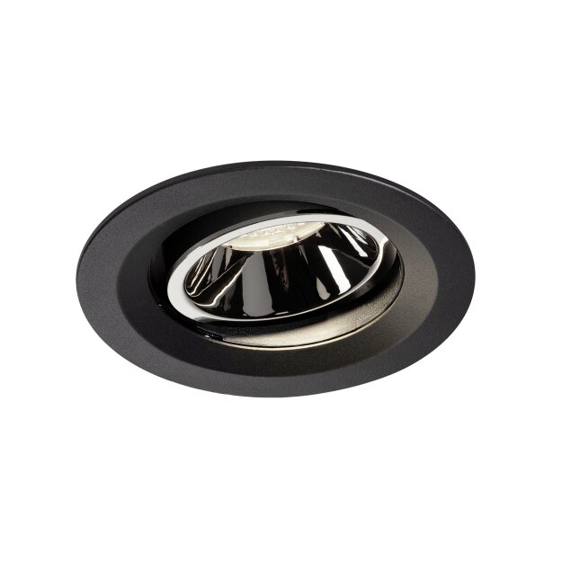SLV 1003606 NUMINOS® MOVE DL M Indoor LED Deckeneinbauleuchte Schwarz/Chrom 4000K 40° dreh- und schwenkbar