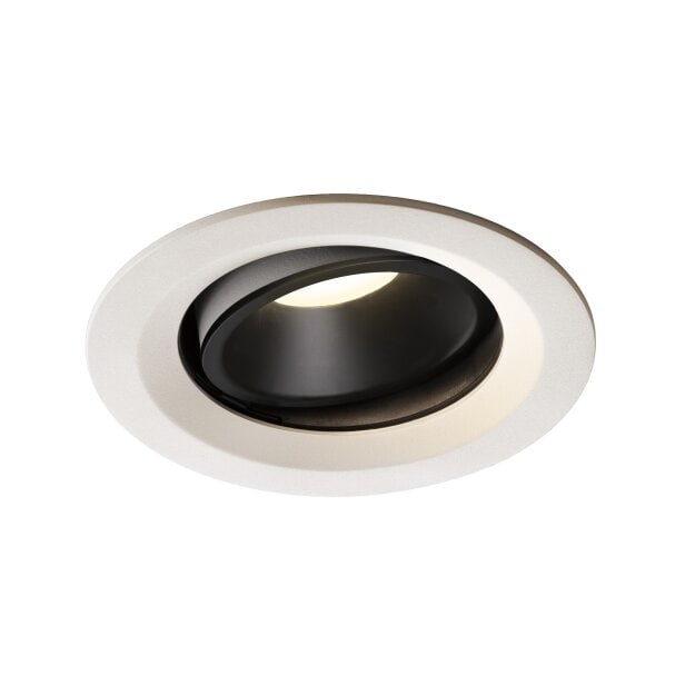 SLV 1003613 NUMINOS® MOVE DL M Indoor LED Deckeneinbauleuchte Weiß/Schwarz 4000K 20° dreh- und schwenkbar