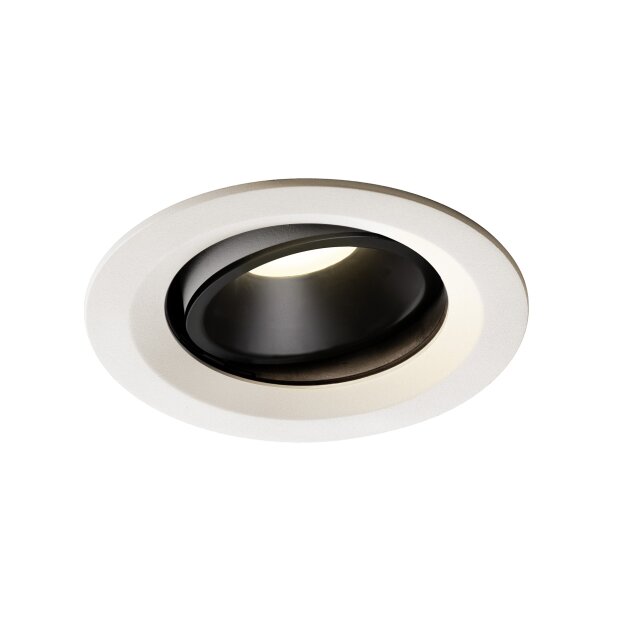 SLV 1003616 NUMINOS® MOVE DL M Indoor LED Deckeneinbauleuchte Weiß/Schwarz 4000K 40° dreh- und schwenkbar