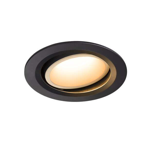 SLV 1003632 NUMINOS® MOVE DL L Indoor LED Deckeneinbauleuchte Schwarz/Weiß 2700K 55° dreh- und schwenkbar
